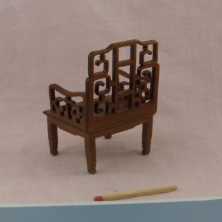 Wooden Armchair miniature doll house living room