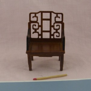 Wooden Armchair miniature doll house living room