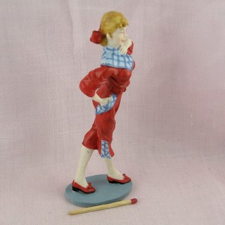 Figurina joven chica los años 50