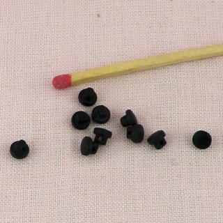 Shank buttons 4 mm MIXED COLOR.