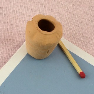 Jarre pot fleurs terre cuite miniature maison poupée