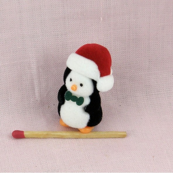 Pingouin peluche miniature floquée 28 mm