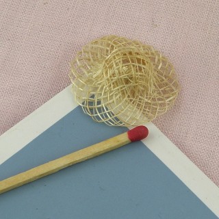 Hat straw with edge, 5 cms.