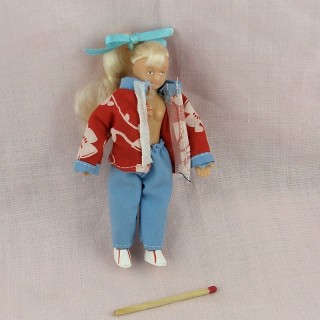 Mädchen Puppe Miniaturjunge Haus 11 cm.