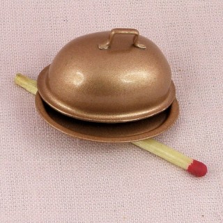 Moule gateau miniature coeur en cuivre 2,7cm.