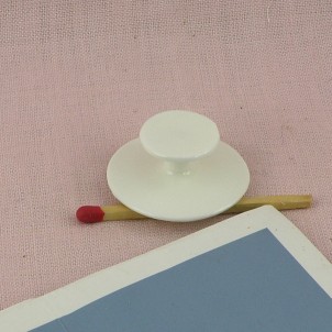 Plat porcelaine miniature poupée 3 cm