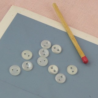 Buttons matt with edge 6 mms.