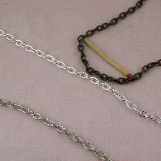 Small loop steel chain plated jewelry making by meter