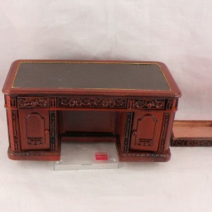 Bureau tiroirs miniature maison poupée