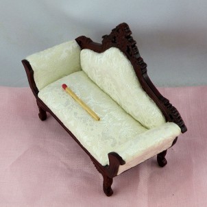 Rococco sofa miniature doll house furniture