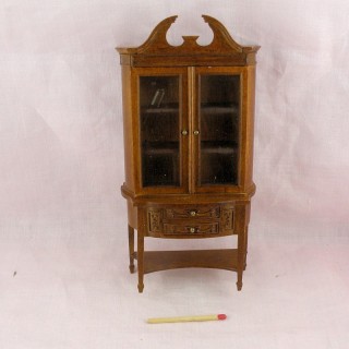 Jefferson cabinet walnut miniature doll house furniture