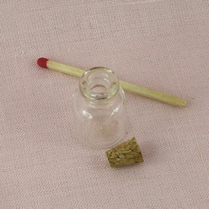 Botella mini en vidrio frasco
