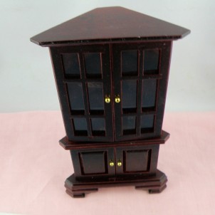 Meuble Encognure miniature maison poupée
