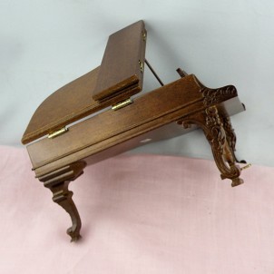 Piano à queue miniature maison de poupée