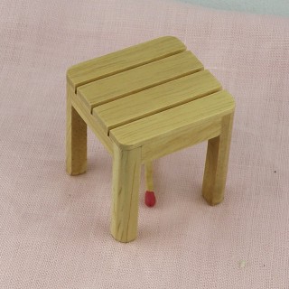 Tabouret miniature mobilier en bois