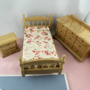 Chambre d'enfant miniature pour maison de poupée
