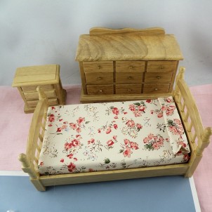 bedroom miniature dollhouse furnitures