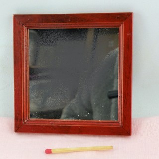 Large wooden mirror doll house 9cms.