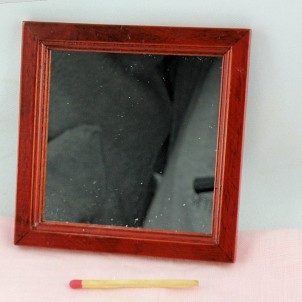 Large wooden mirror doll house 9cms.