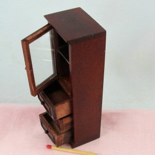 Meuble Vitrine miniature maison poupée