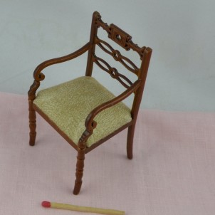 Miniatursitz skulptiert Puppenhaus zu ertränken