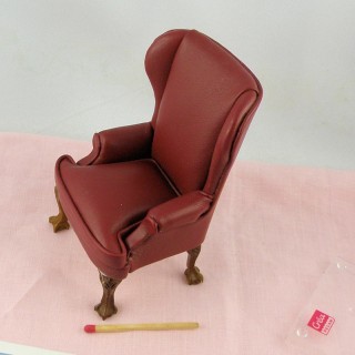 Traditional club chairLiving room  miniature doll house furniture