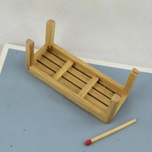 Miniature bench wooden furniture