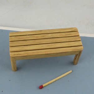 Miniature bench wooden furniture