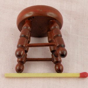 Tabouret miniature pour maison de poupée