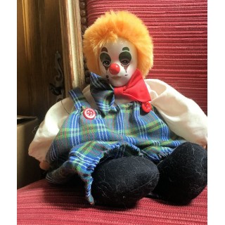 Clown tête en porcelaine 32 cm