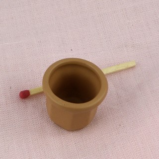Flowers clay pots miniature for doll house