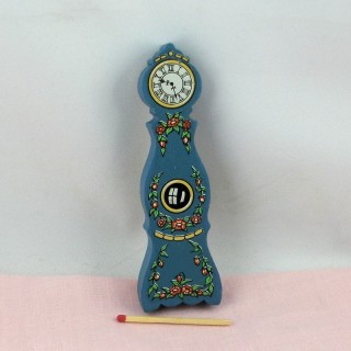 Horloge grand-père miniature maison poupée