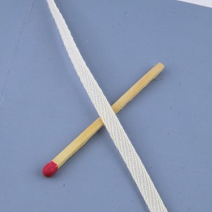 Cordón plano algodón resbala 4 mm.
