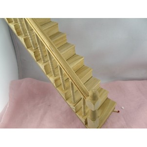 Miniature staircase doll's house out of wooden