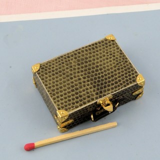Miniature suitcase house doll 1/12