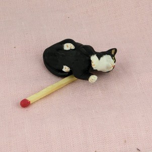 Miniaturkatze aus Harz 3 cm