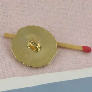 Botón dorado estilo austríaco a pie 2 tamaños.