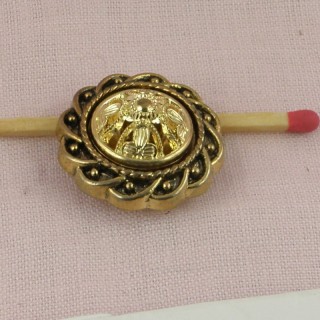 Shank golden button Designer style, 24 mm