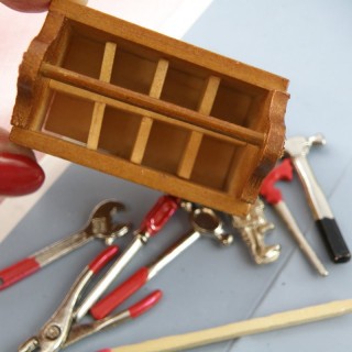 Boîte à Outils Miniature, Boîte à Outils De Maison De Poupée De