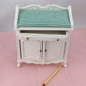 Changing table doll house miniature 1/12