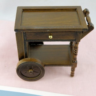 Miniature teacart doll house furniture