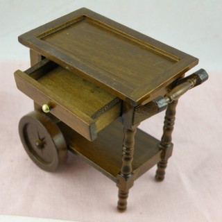 Table roulante miniature 1/12 maison poupée,
