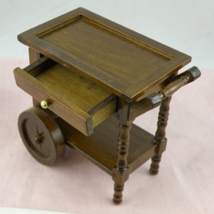 Miniature teacart doll house furniture