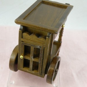 Table roulante miniature 1/12 maison poupée,