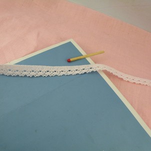 Thin cotton laces 12 mm,