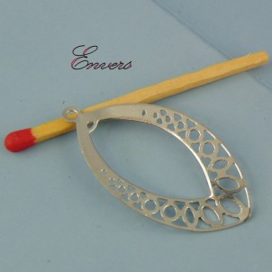 Charm pendentive forms drop out of openwork metal 36 mm