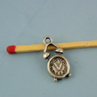 Pendentif montre gousset, bijou poupée, 1,5 cm.