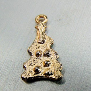 Charm miniature Christmas tree enamelled