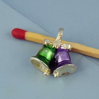 Breloque Clochette décorative émaillée miniature