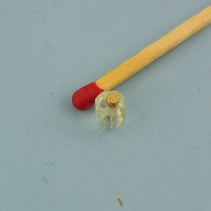 Vaporisateur flacon parfum miniature poupée 1 cm